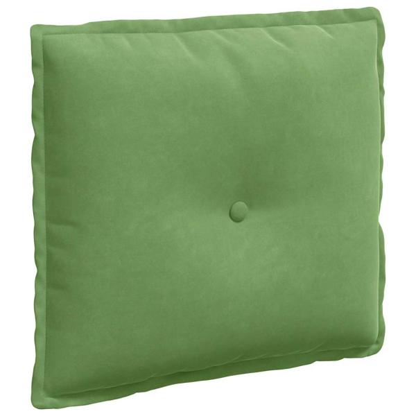 Rücken Kissen Hellgrün 50 x 45 cm Cordstoff