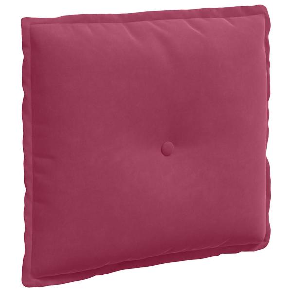 Rücken Kissen Weinrot 50 x 45 cm Cordstoff