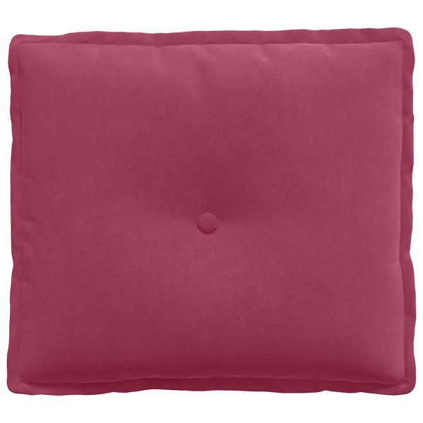 Rücken Kissen Weinrot 50 x 45 cm Cordstoff