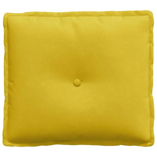 Rücken Kissen Gelb 50 x 45 cm Cordstoff