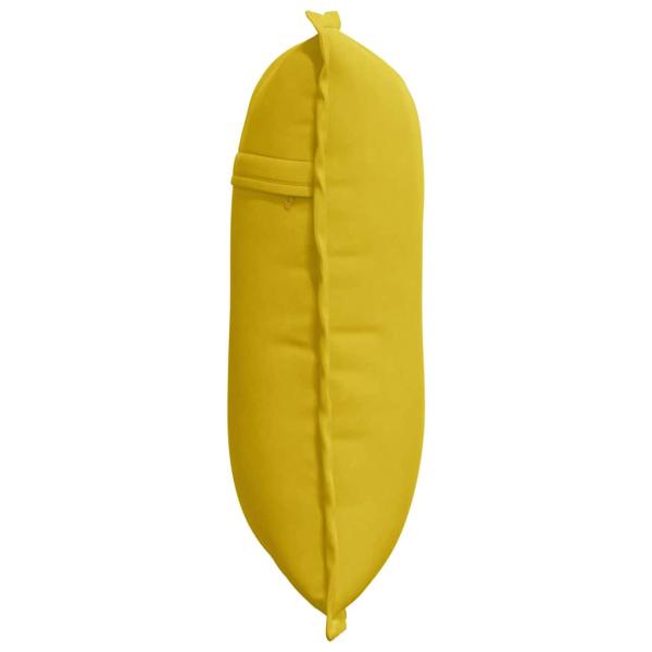 Rücken Kissen Gelb 50 x 45 cm Cordstoff