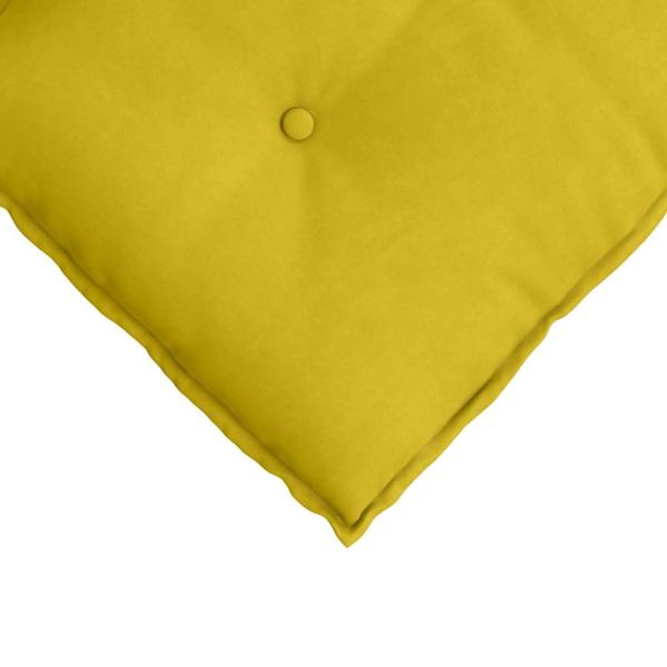 Rücken Kissen Gelb 50 x 45 cm Cordstoff