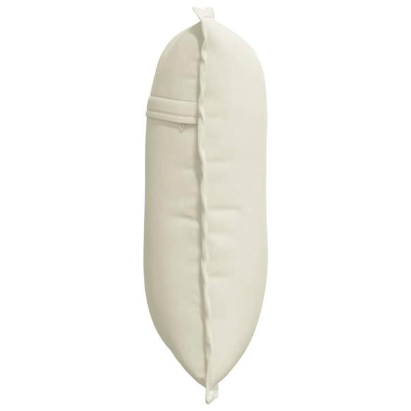 Rücken Kissen Creme 50 x 45 cm Cordstoff