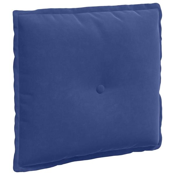 Rücken Kissen Polizeiblau 50 x 45 cm Cordstoff