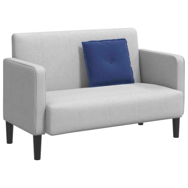 Rücken Kissen Polizeiblau 50 x 45 cm Cordstoff