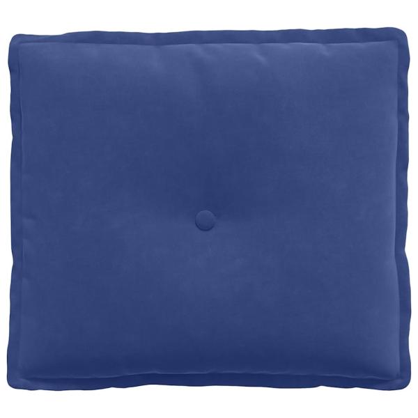 Rücken Kissen Polizeiblau 50 x 45 cm Cordstoff