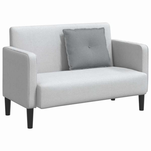 Rücken Kissen Hellgrau 60 x 19 x 50 cm Stoff