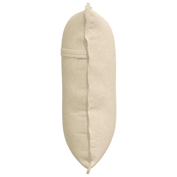 Rücken Kissen Creme 60 x 19 x 50 cm Stoff