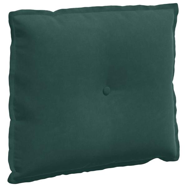 Rücken Kissen Dunkelgrün 60 x 50 cm Cordstoff