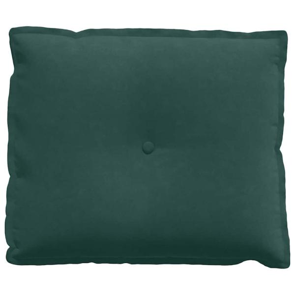 Rücken Kissen Dunkelgrün 60 x 50 cm Cordstoff