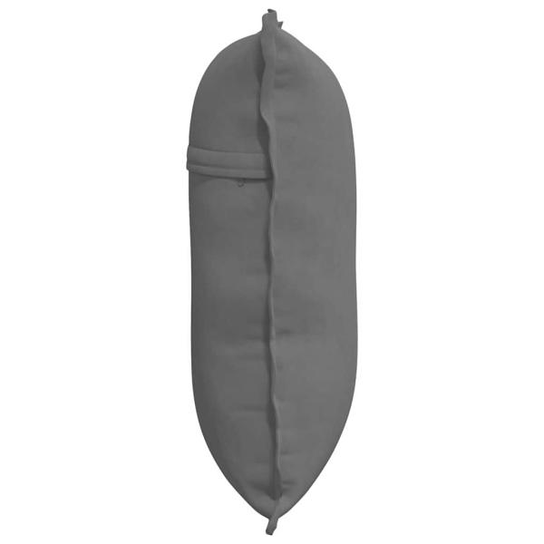 Rücken Kissen Dunkelgrau 60 x 50 cm Mikrofaserstoff