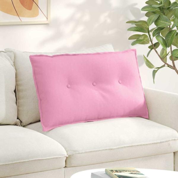 ARDEBO.de - Rücken Kissen Rosa 80 x 19 x 50 cm Stoff
