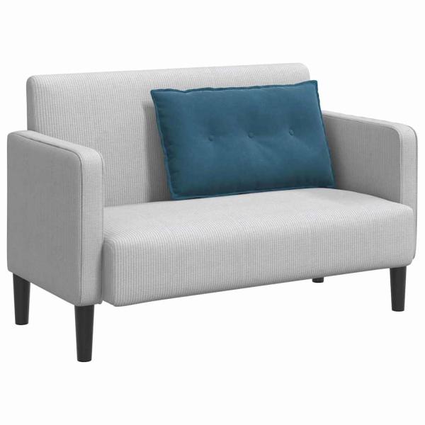 Rücken Kissen Blau 80 x 50 cm Cordstoff