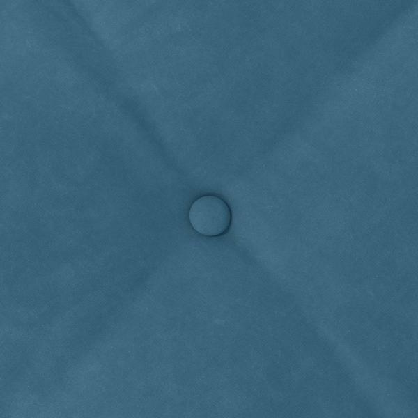 Rücken Kissen Blau 80 x 50 cm Cordstoff