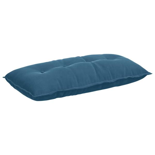 Rücken Kissen Blau 100 x 50 cm Cordstoff