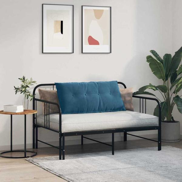 Rücken Kissen Blau 100 x 50 cm Cordstoff