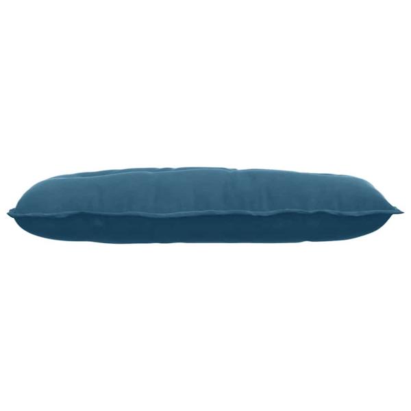 Rücken Kissen Blau 100 x 50 cm Cordstoff