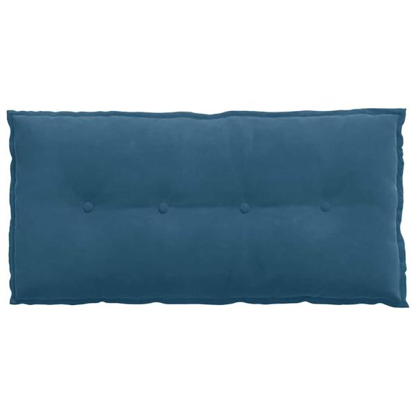 Rücken Kissen Blau 100 x 50 cm Cordstoff