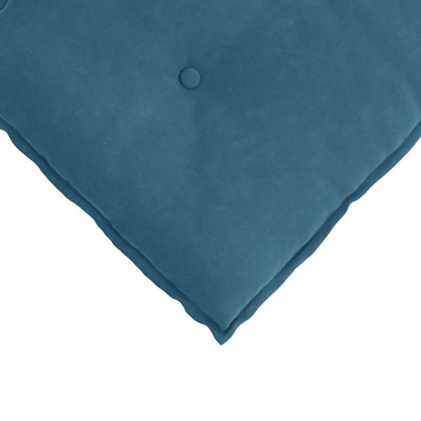 Rücken Kissen Blau 100 x 50 cm Cordstoff