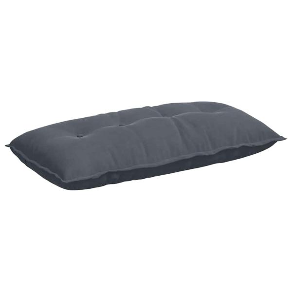 Rücken Kissen Dunkelgrau 100 x 50 cm Cordstoff