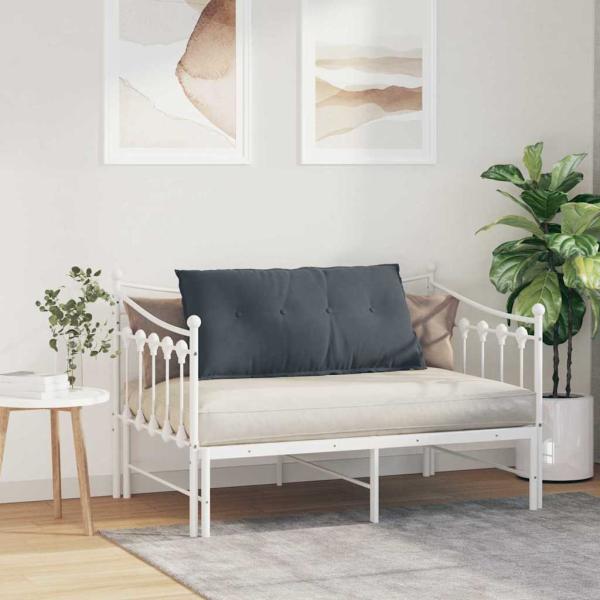 Rücken Kissen Dunkelgrau 100 x 50 cm Cordstoff