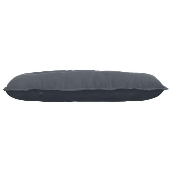 Rücken Kissen Dunkelgrau 100 x 50 cm Cordstoff