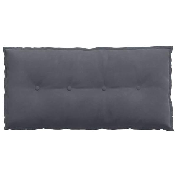 Rücken Kissen Dunkelgrau 100 x 50 cm Cordstoff