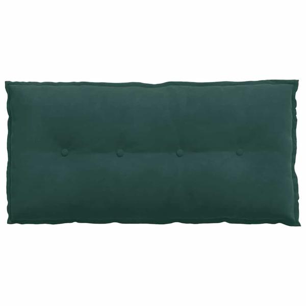Rücken Kissen Dunkelgrün 100 x 50 cm Cordstoff
