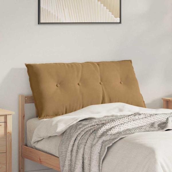 ARDEBO.de - Rücken Kissen Braun 100 x 50 cm Cordstoff