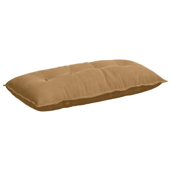 Rücken Kissen Braun 100 x 50 cm Cordstoff