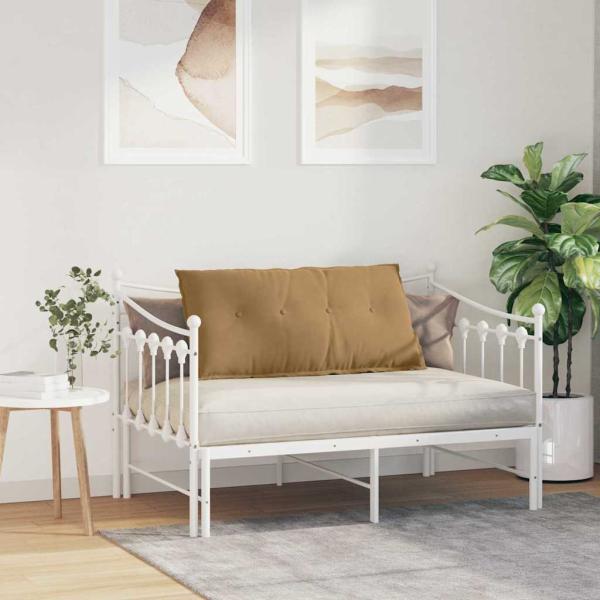 Rücken Kissen Braun 100 x 50 cm Cordstoff