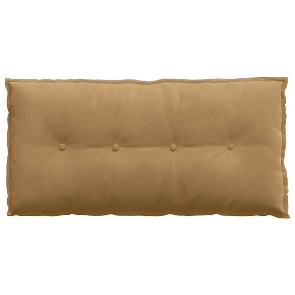 Rücken Kissen Braun 100 x 50 cm Cordstoff