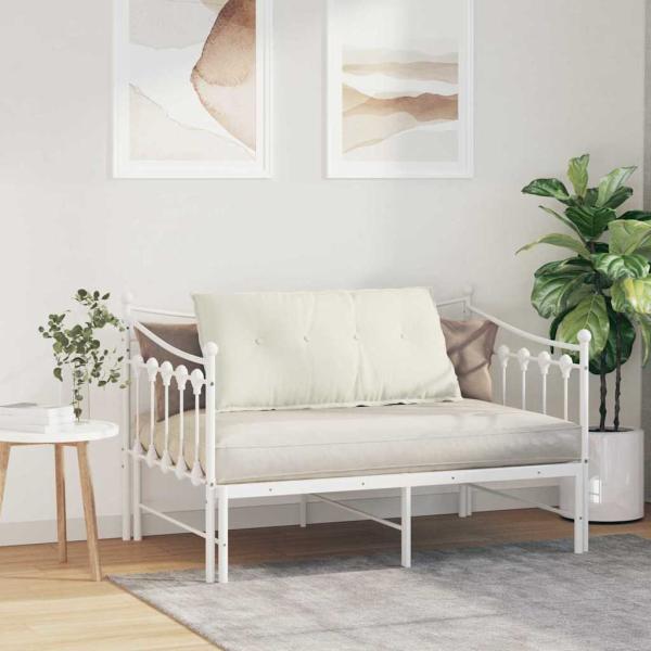 Rücken Kissen Creme 100 x 50 cm Cordstoff