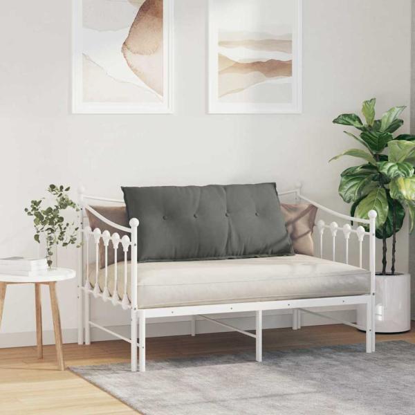 Rücken Kissen Dunkelgrau 100 x 50 cm Mikrofaserstoff