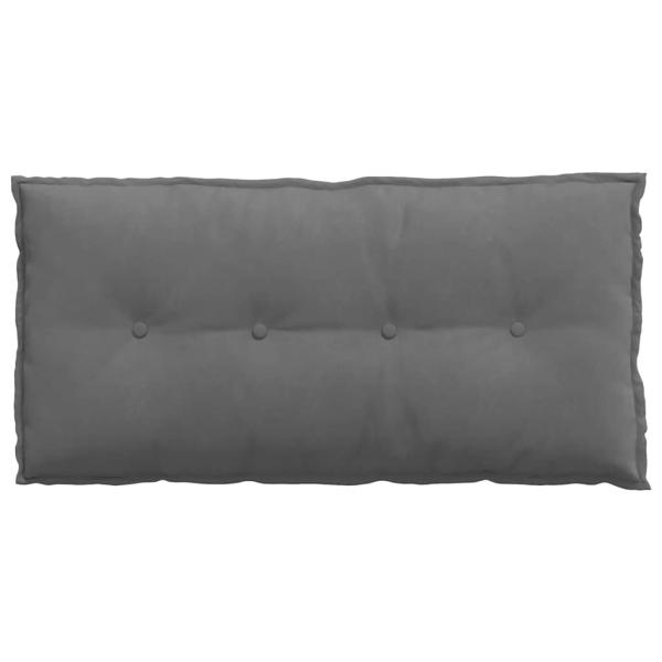 Rücken Kissen Dunkelgrau 100 x 50 cm Mikrofaserstoff
