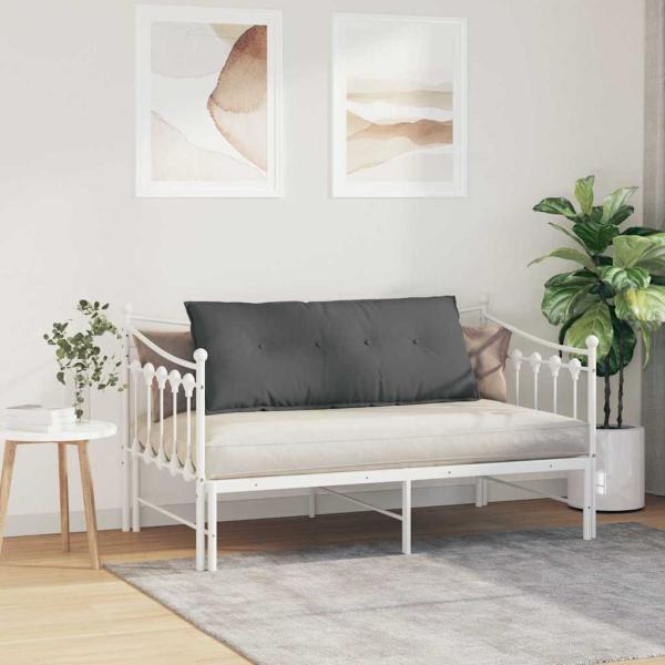 Rücken Kissen Dunkelgrau 120 x 19 x 50 cm Stoff