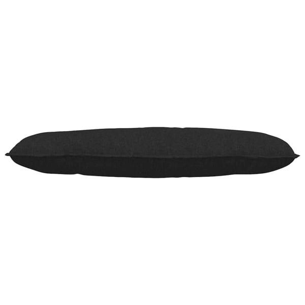 Rücken Kissen Schwarz 120 x 19 x 50 cm Stoff