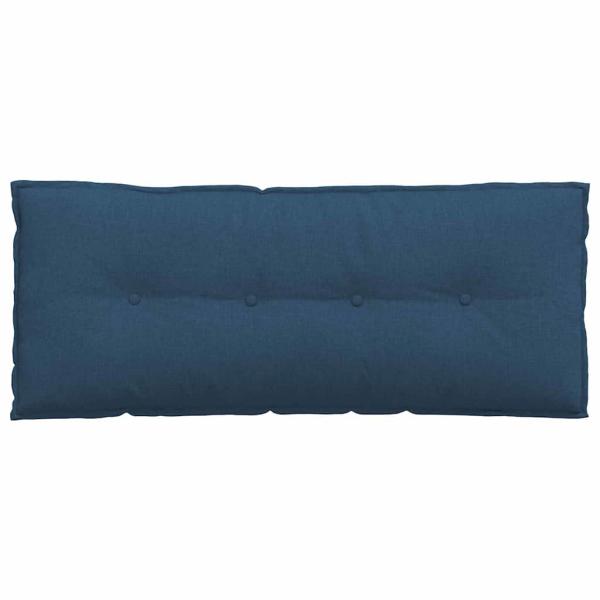 Rücken Kissen Blau 120 x 19 x 50 cm Stoff