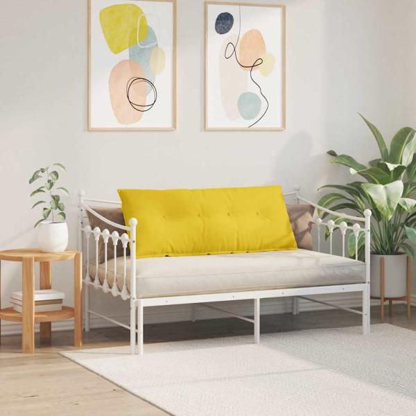 Rücken Kissen Helles Gelb 120 x 19 x 50 cm Stoff