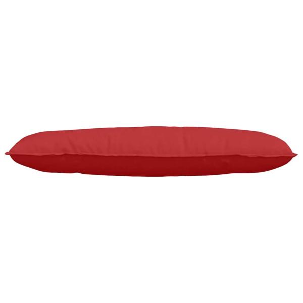 Rücken Kissen Rot 120 x 19 x 50 cm Stoff