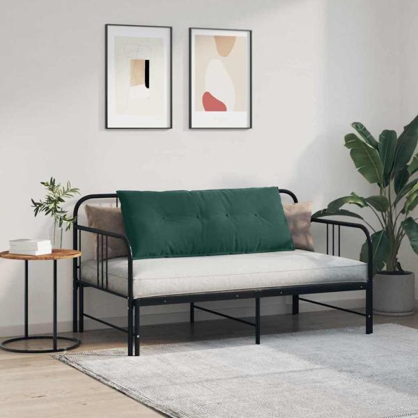 Rücken Kissen Dunkelgrün 120 x 50 cm Cordstoff