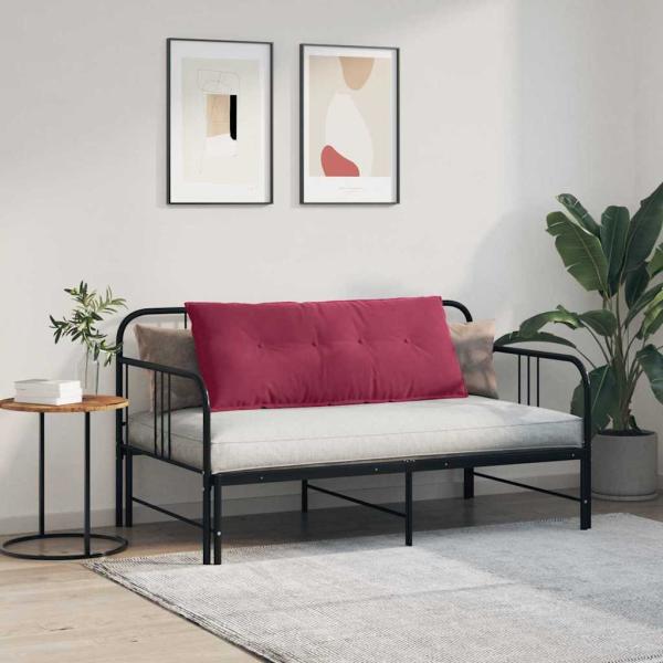 Rücken Kissen Weinrot 120 x 50 cm Cordstoff
