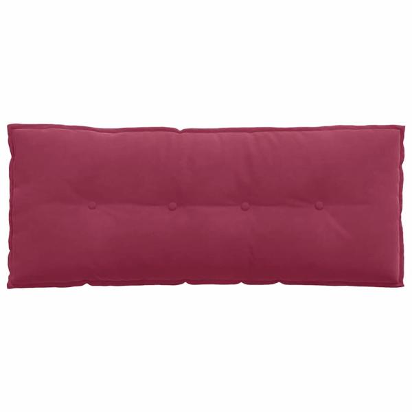 Rücken Kissen Weinrot 120 x 50 cm Cordstoff