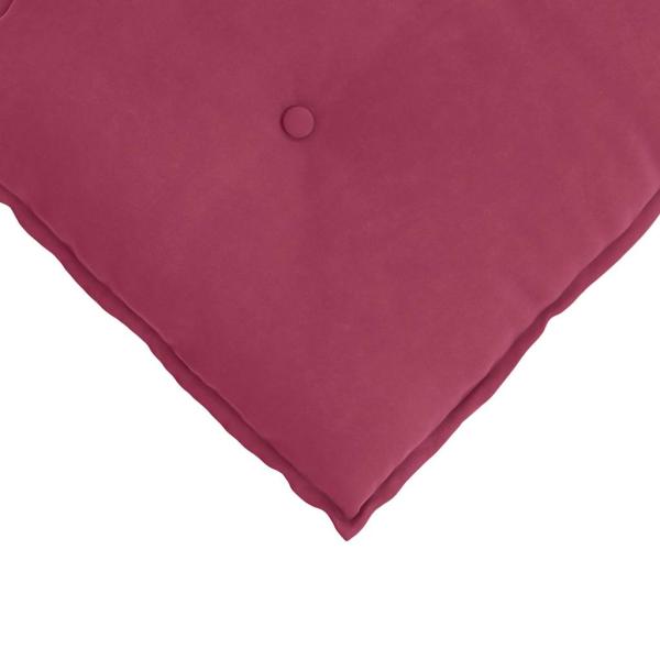 Rücken Kissen Weinrot 120 x 50 cm Cordstoff