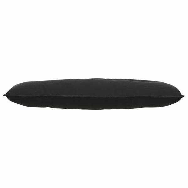 Rücken Kissen Schwarz 120 x 50 cm Cordstoff
