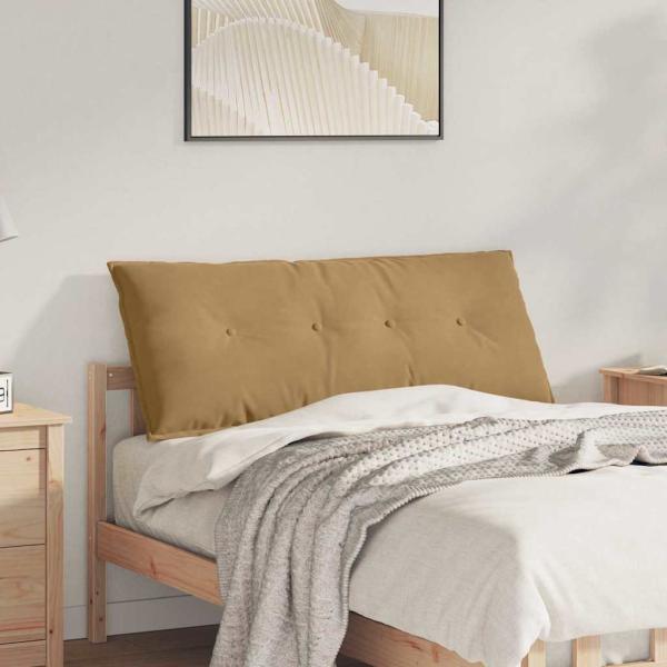 ARDEBO.de - Rücken Kissen Braun 120 x 50 cm Cordstoff
