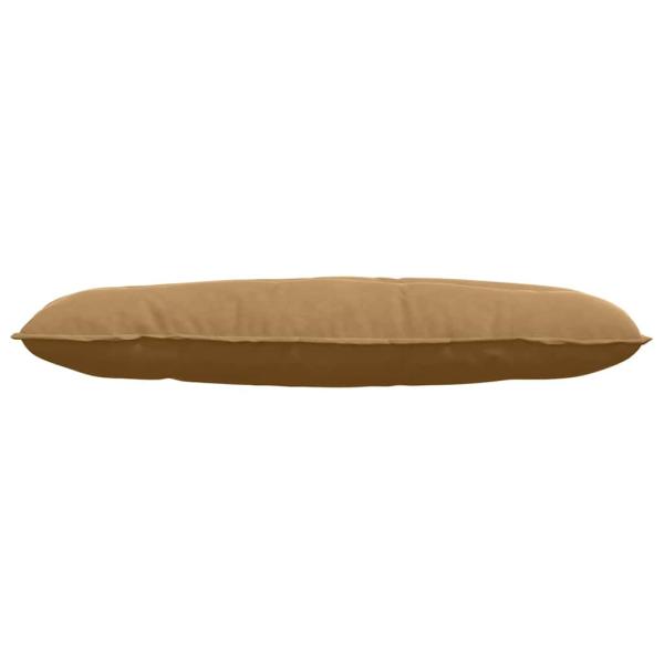 Rücken Kissen Braun 120 x 50 cm Cordstoff