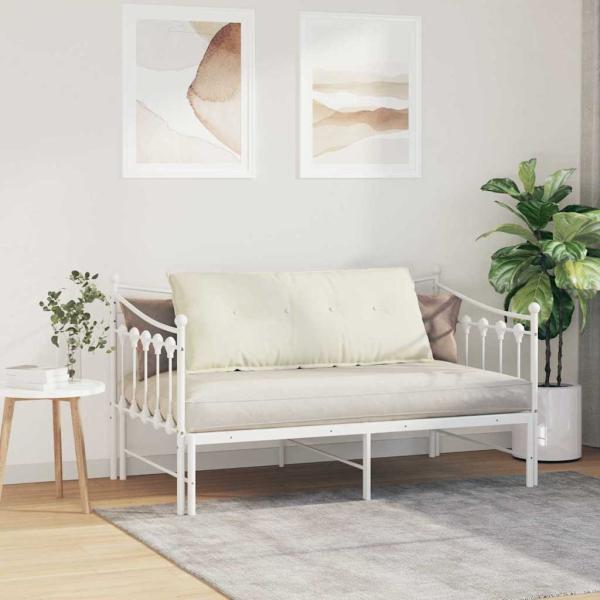 Rücken Kissen Creme 120 x 50 cm Cordstoff