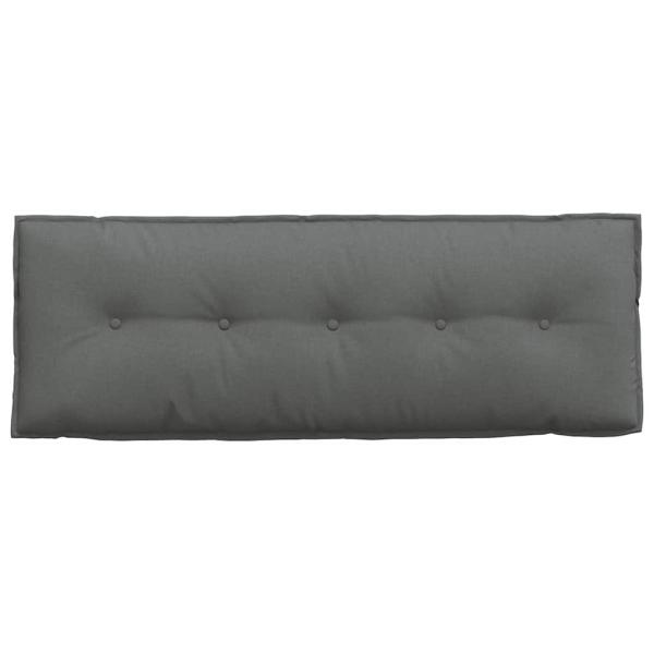Rücken Kissen Dunkelgrau 140 x 19 x 50 cm Stoff