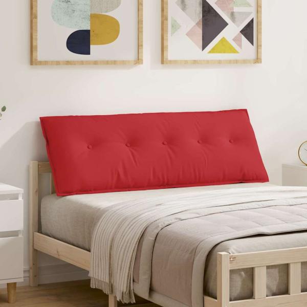ARDEBO.de - Rücken Kissen Rot 140 x 19 x 50 cm Stoff